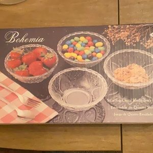 Bohemia Crystal Serving Bowls
